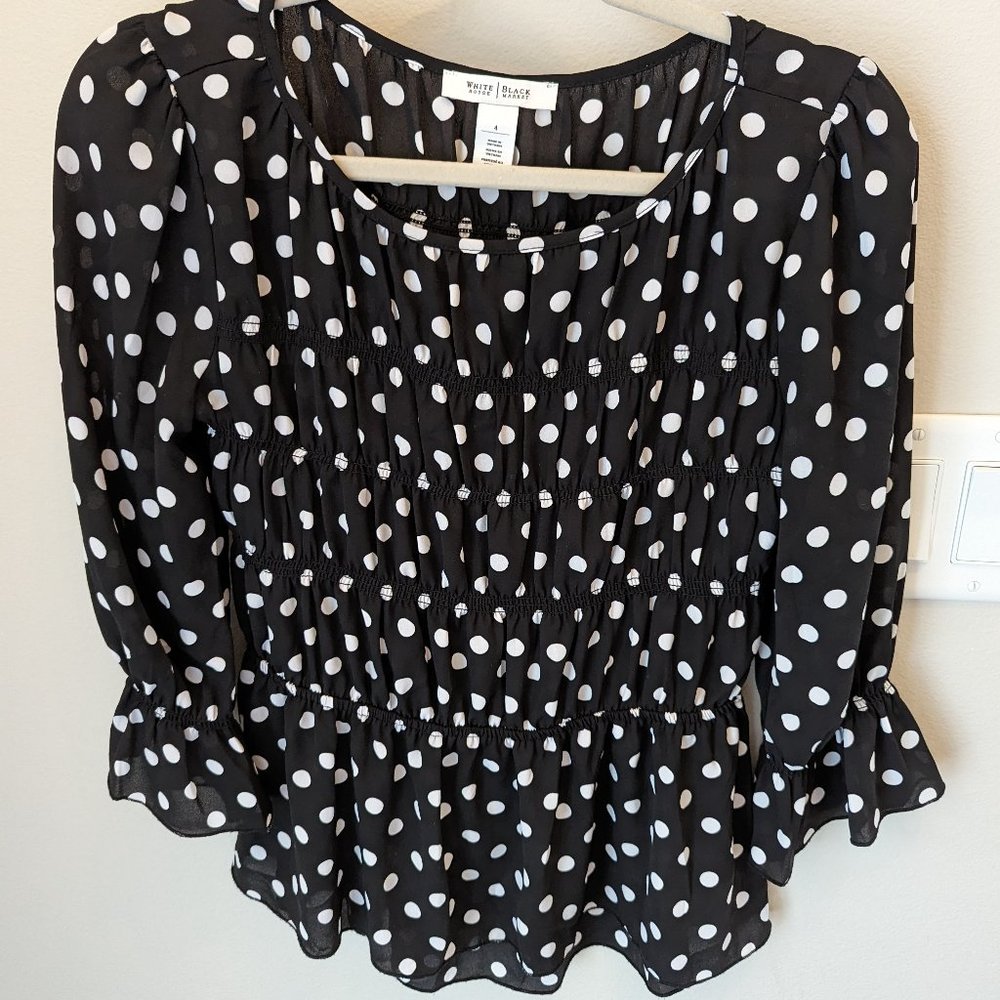 WHBM Sheer Blouse
